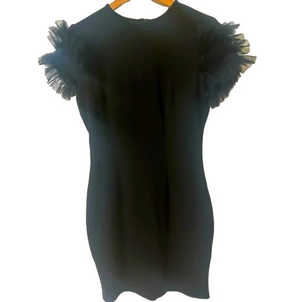 Little black party dress. Very flattering and stretchy